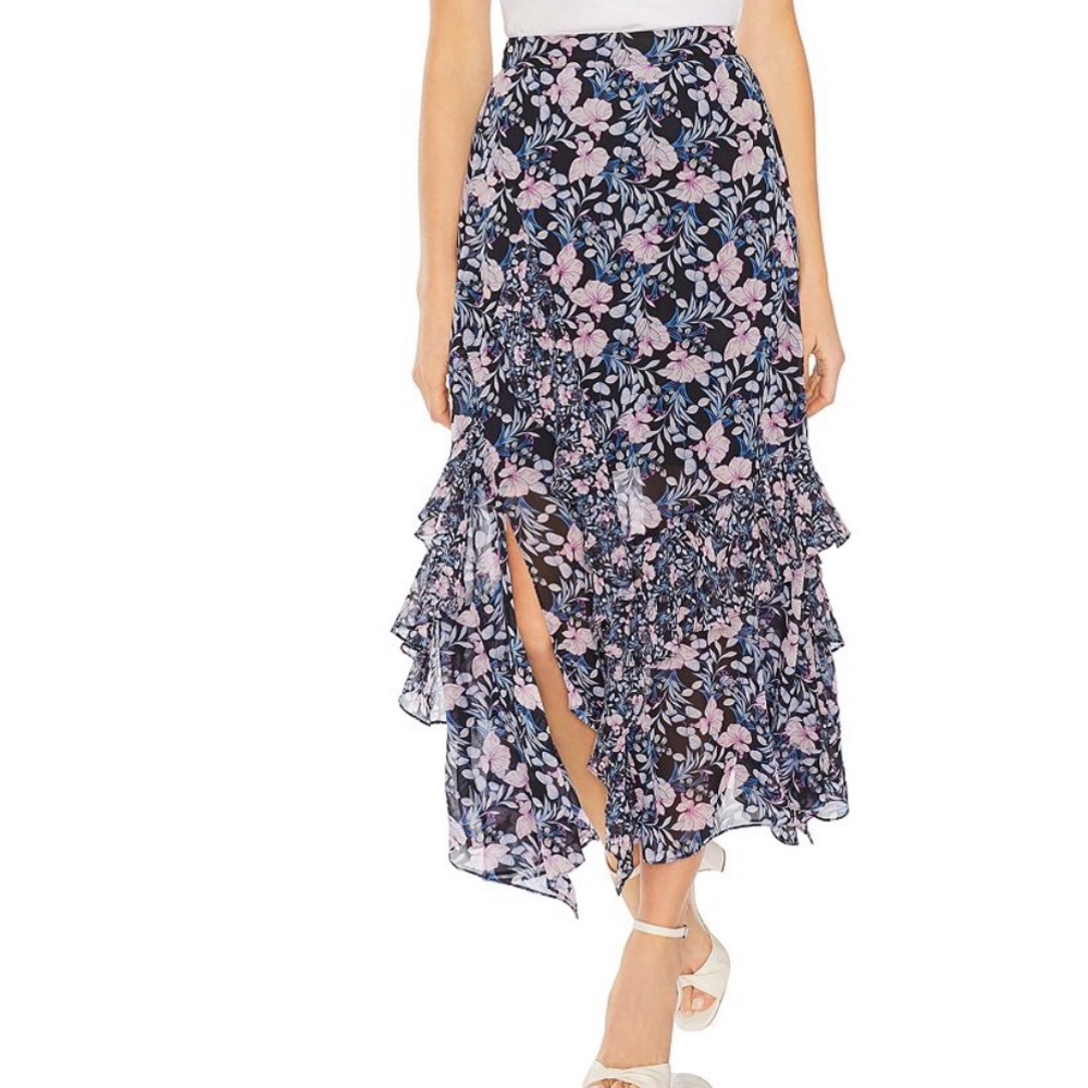 NWT Vince camuto floral print ruffled skirt